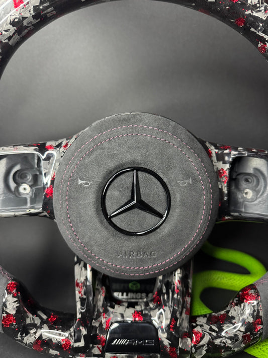 Mercedes AMG Sportlenkrad Forged Carbon Farbsplitter (Upgrade auf Facelift)