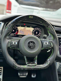 VW Golf 7/7.5 Sportlenkrad Forged Carbon Farbsplitter (LED)