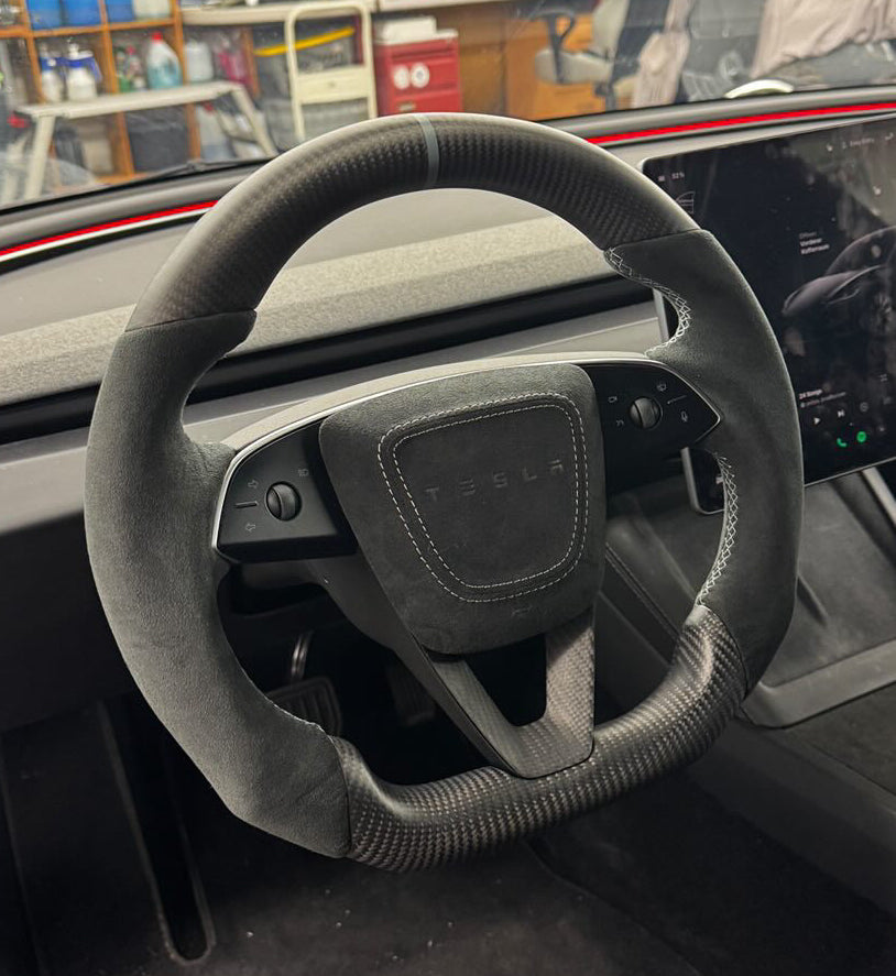 Tesla Sportlenkrad Carbon Matt