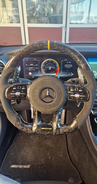 Mercedes AMG Sportlenkrad Forged Carbon Farbsplitter