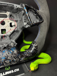 Chevrolet Camaro Sportlenkrad Forged Carbon Farbsplitter (LED)