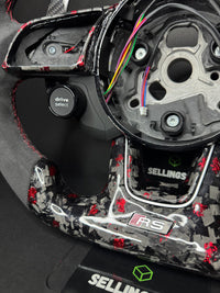 Audi Sportlenkrad Forged Carbon Farbsplitter