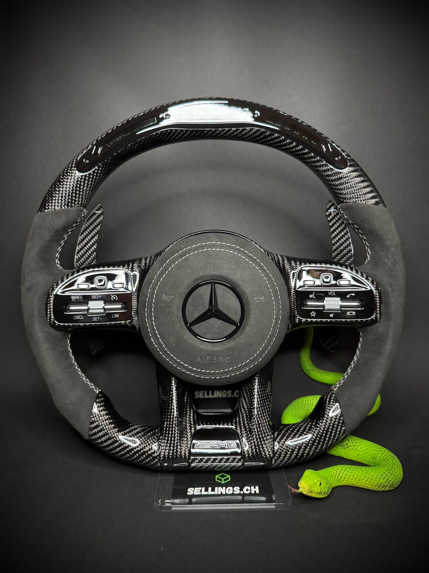 Mercedes AMG Sportlenkrad Carbon LED (Upgrade auf Facelift)