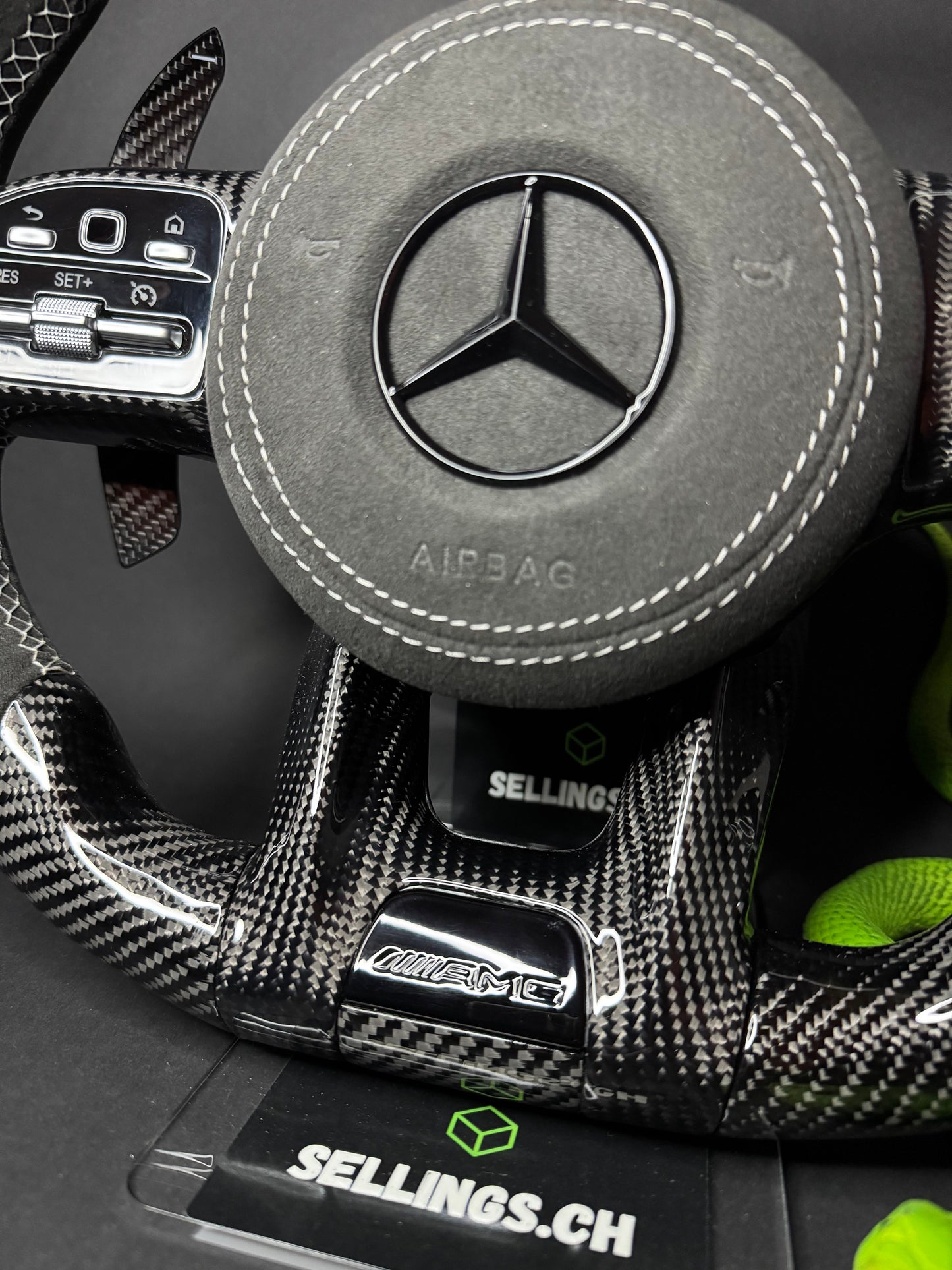 Mercedes AMG Sportlenkrad Carbon LED (Upgrade auf Facelift)