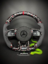 Mercedes AMG Sportlenkrad Forged Carbon Farbsplitter (Upgrade auf Facelift)
