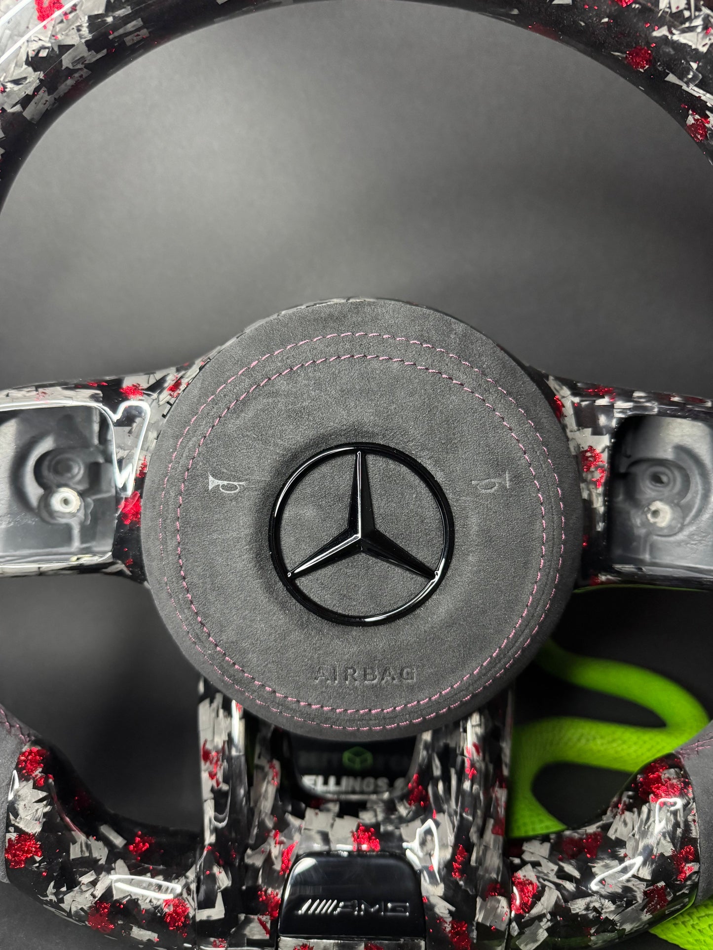 Mercedes AMG Sportlenkrad Forged Carbon Farbsplitter (Upgrade auf Facelift)