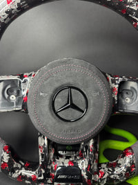 Mercedes AMG Sportlenkrad Forged Carbon Farbsplitter (Upgrade auf Facelift)