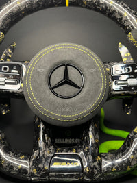 Mercedes AMG Sportlenkrad Forged Carbon Farbsplitter