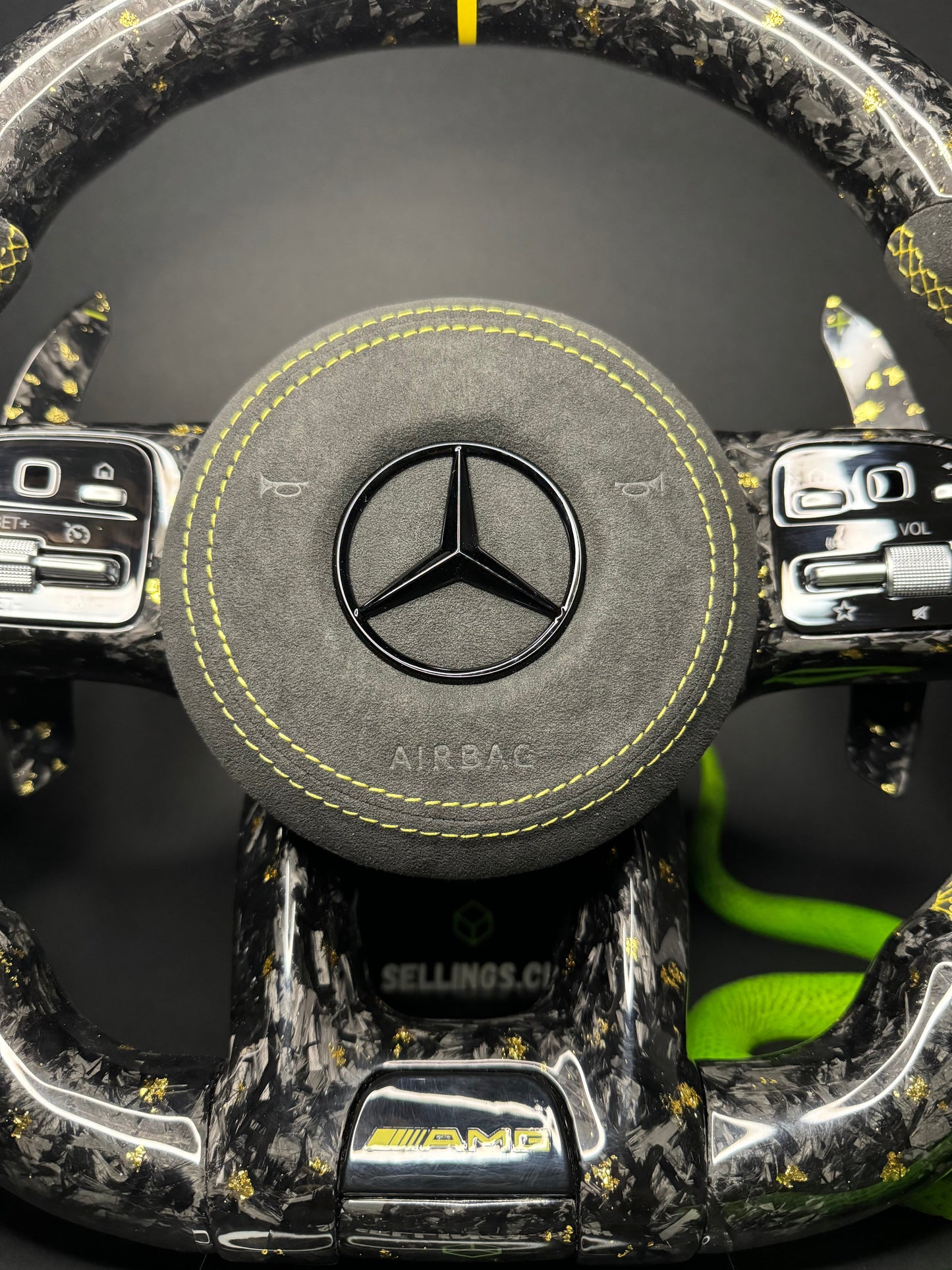 Mercedes AMG Sportlenkrad Forged Carbon Farbsplitter (Upgrade auf Facelift)