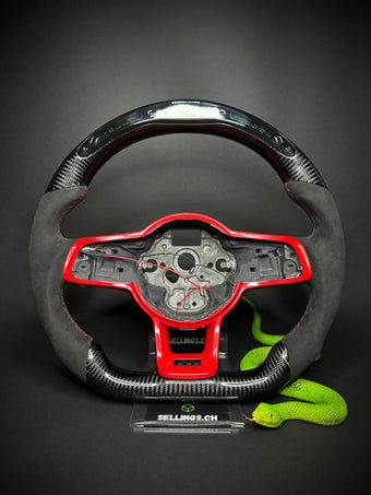 compare product VW Golf 7/7.5 Sportlenkrad Carbon (LED) RED Edition