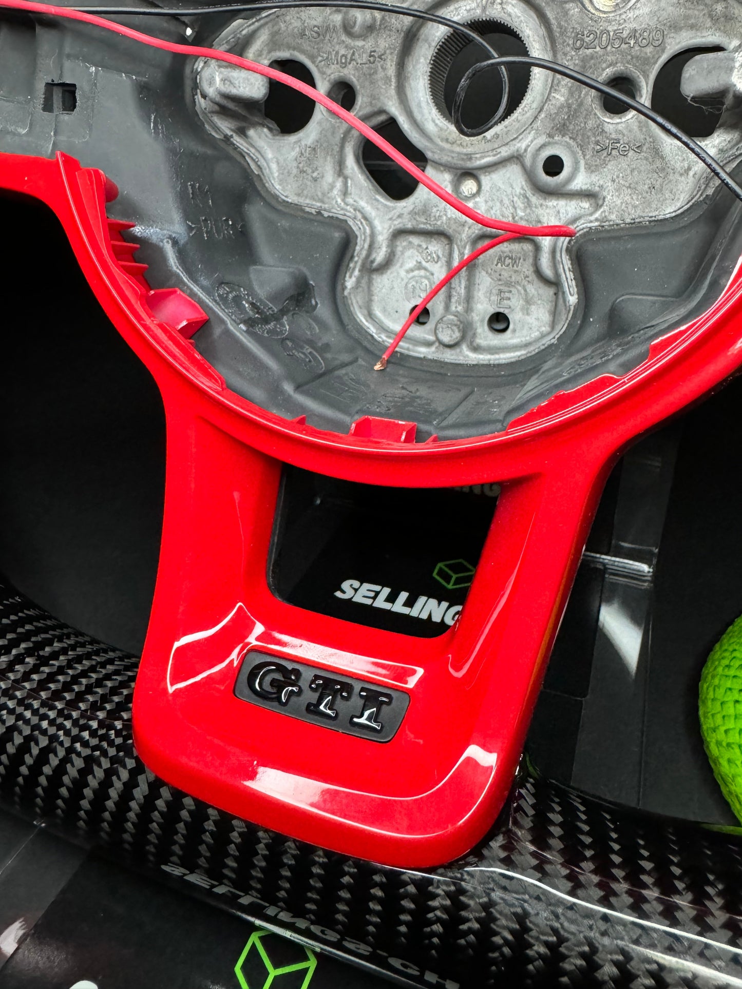 VW Golf 7/7.5 Sportlenkrad Carbon (LED) RED Edition