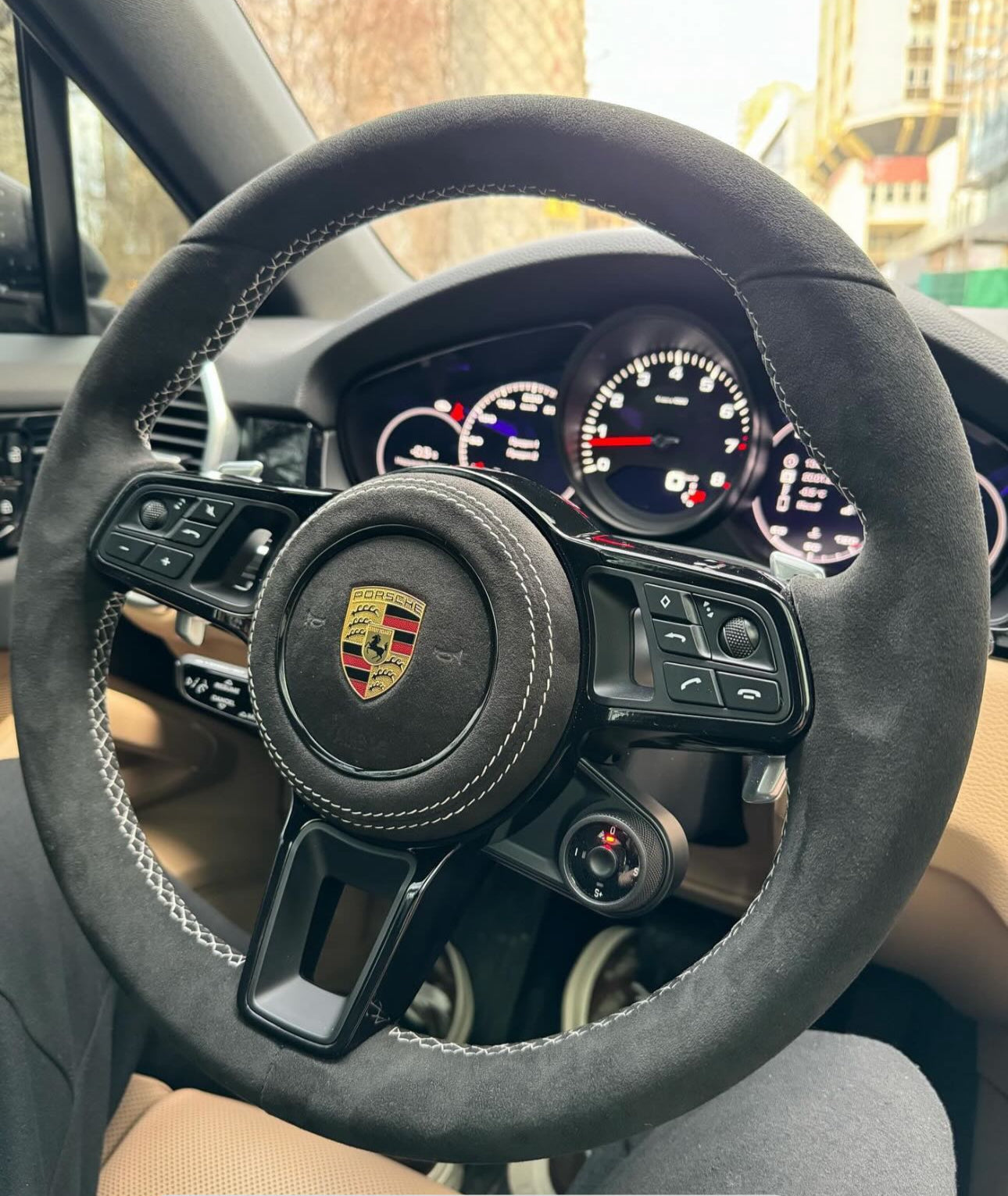 Porsche Sportlenkrad Alcantara