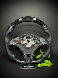 VW Golf 6 Sportlenkrad Forged Carbon Farbsplitter (LED)