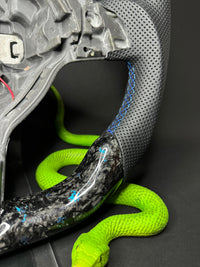 VW Golf 6 Sportlenkrad Forged Carbon Farbsplitter (LED)