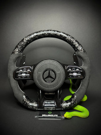 compare product Mercedes AMG Sportlenkrad Forged Carbon Farbsplitter