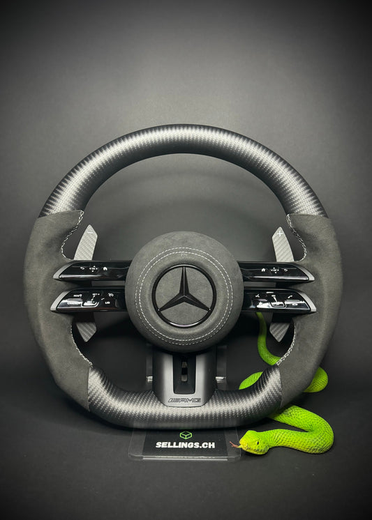 Mercedes AMG Sportlenkrad Carbon Matt (Upgrade auf Facelift)