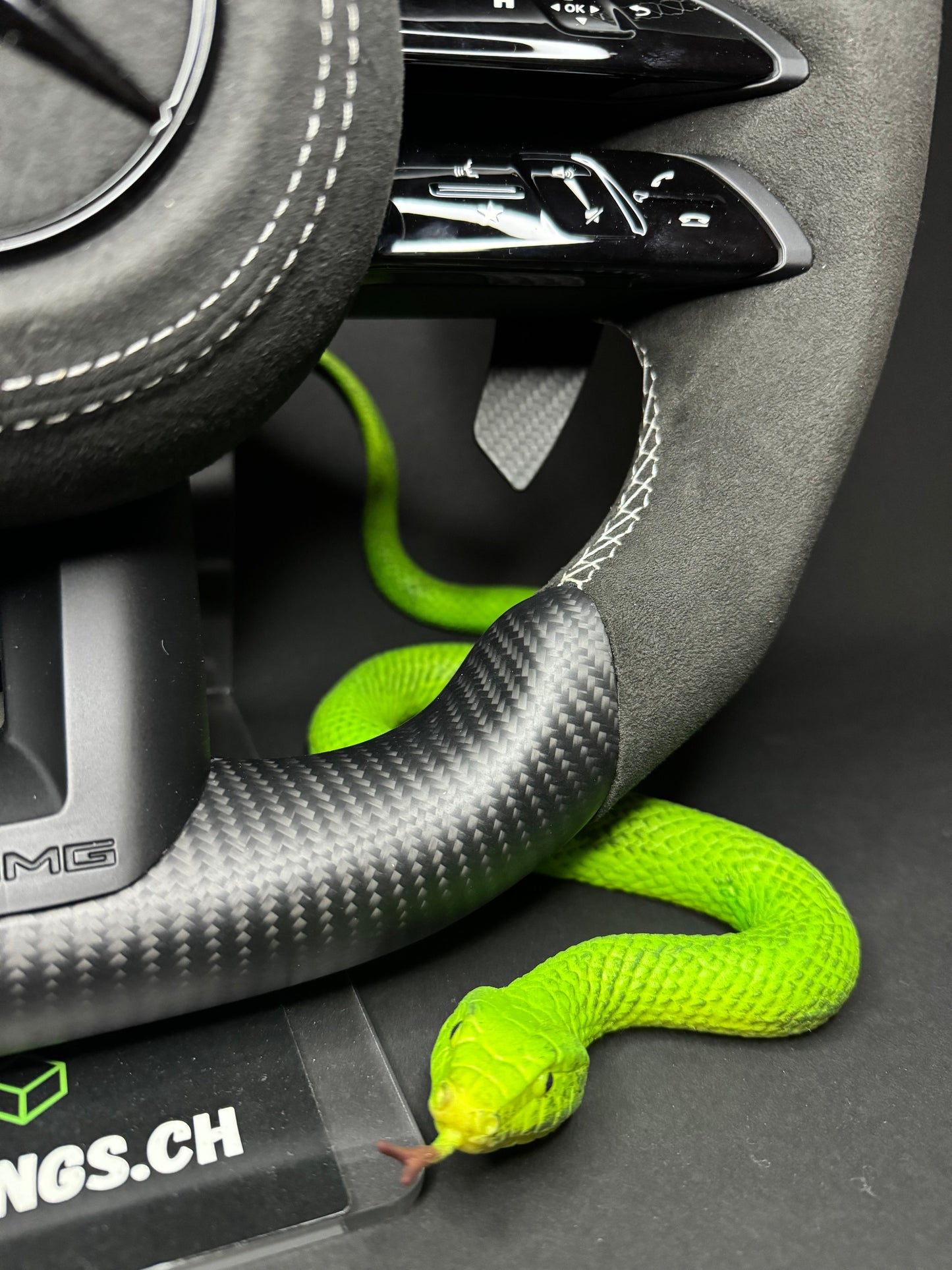 Mercedes AMG Sportlenkrad Carbon Matt (Upgrade auf Facelift)