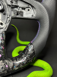 Audi Sportlenkrad Forged Carbon Farbsplitter