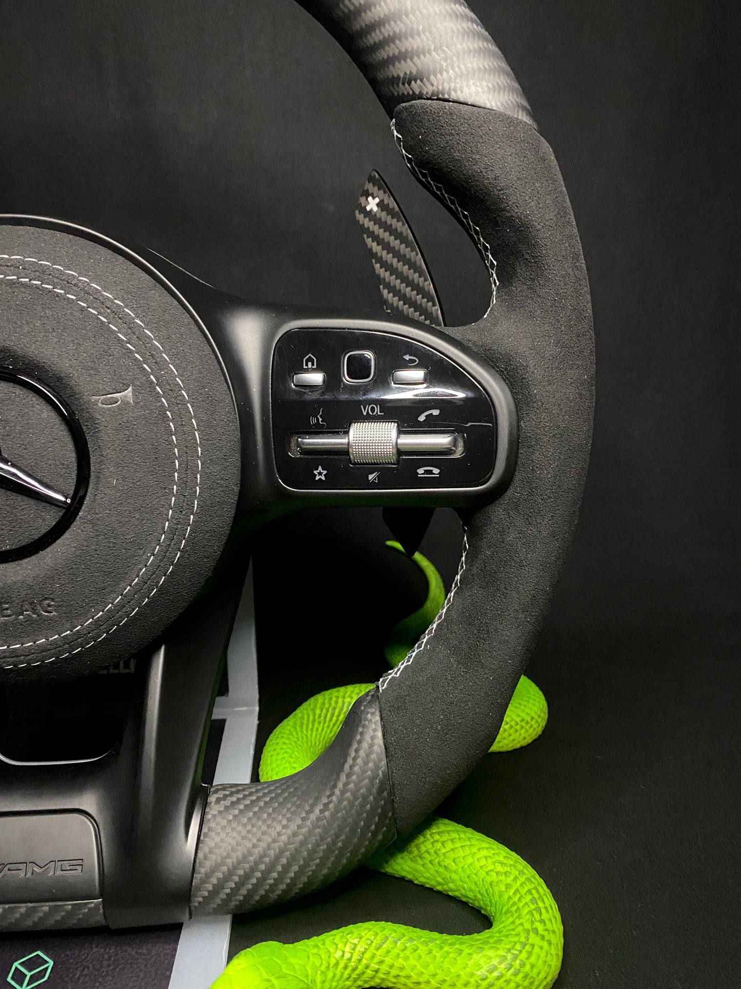 Mercedes AMG Sportlenkrad Carbon Matt LED (Upgrade auf Facelift)