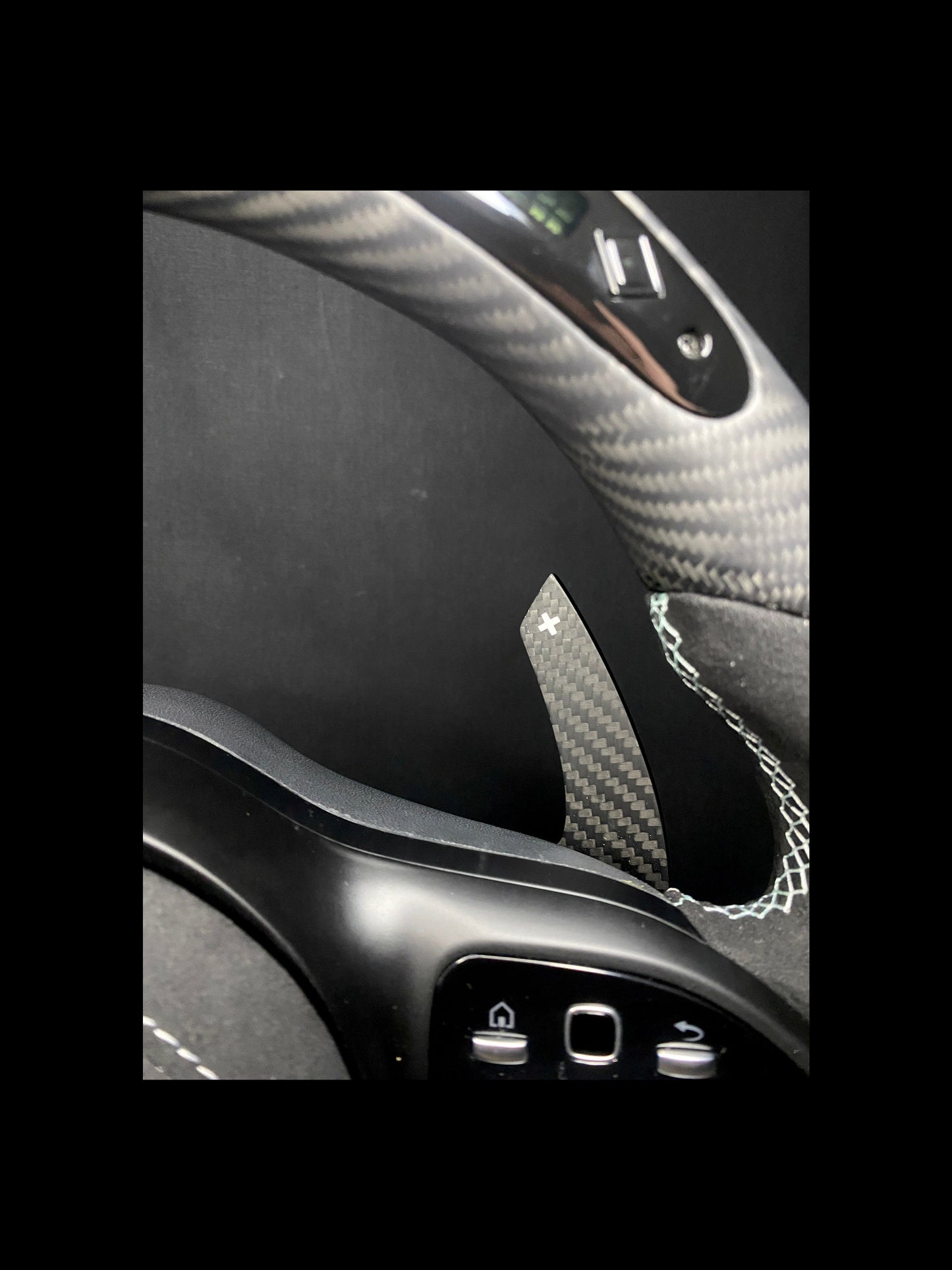 Mercedes AMG Sportlenkrad Carbon Matt LED (Upgrade auf Facelift)