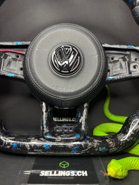 VW Golf 7/7.5 Sportlenkrad Forged Carbon Farbsplitter (LED)