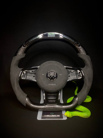 compare product VW Golf 7/7.5 Sportlenkrad Carbon (LED) All Black