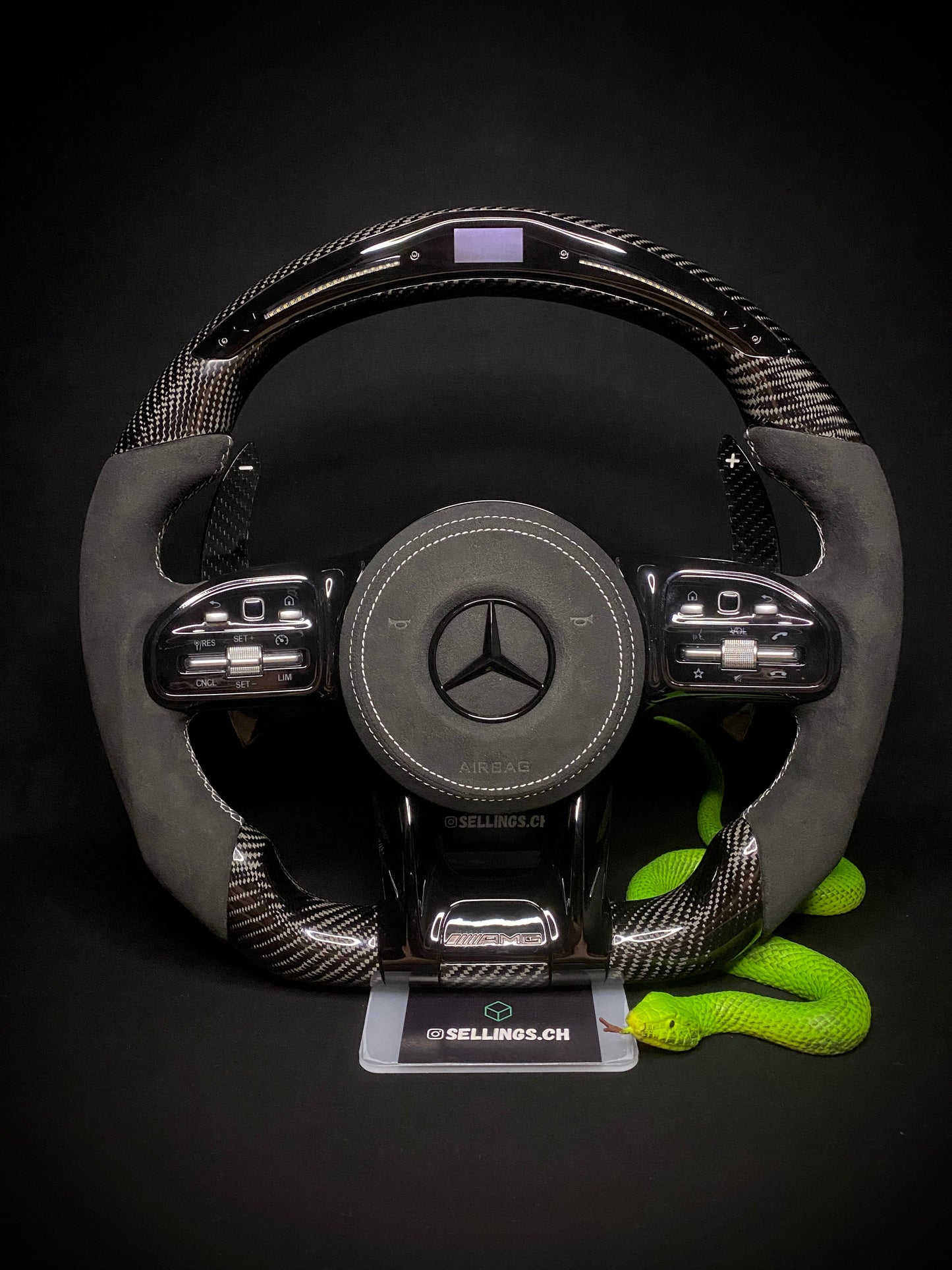 Mercedes AMG Sportlenkrad Carbon LED (Upgrade auf Facelift)