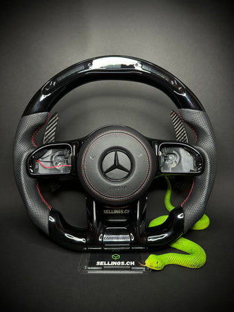 compare product Mercedes AMG Sportlenkrad Schwarz LED (Upgrade auf Facelift)
