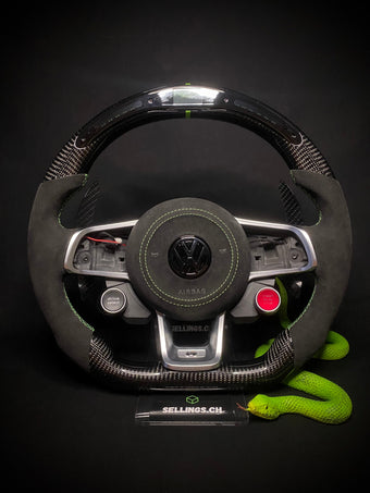 compare product VW Golf 7/7.5 Sportlenkrad Carbon R8 (LED)