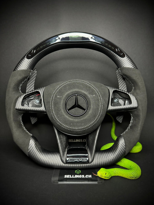 Mercedes AMG Sportlenkrad Carbon Matt (LED)