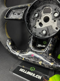 Audi Sportlenkrad Forged Carbon Farbsplitter